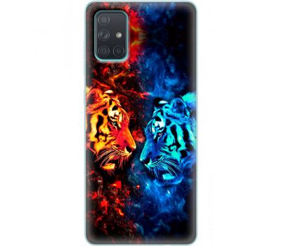 Чохол для Samsung Galaxy A71 (A715) MixCase звірі два тигри