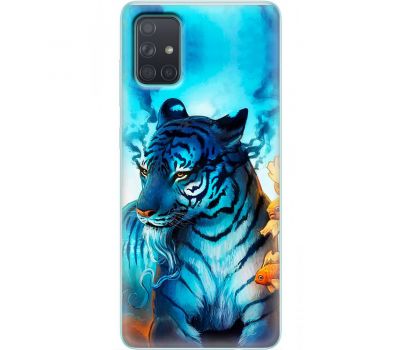 Чохол для Samsung Galaxy A71 (A715) MixCase звірі білий тигр
