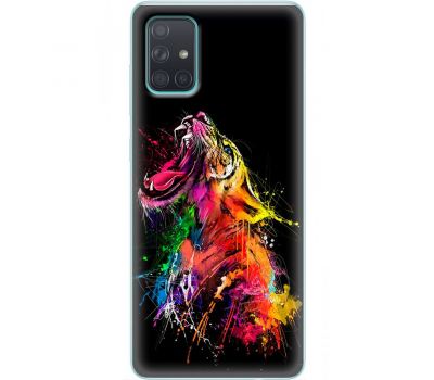 Чохол для Samsung Galaxy A71 (A715) MixCase звірі яскравий тигр