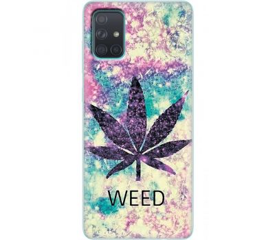 Чохол для Samsung Galaxy A71 (A715) MixCase трава листя weed