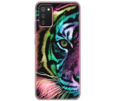 Чохол для Samsung Galaxy A02s (A025) MixCase звірі кольоровий тигр