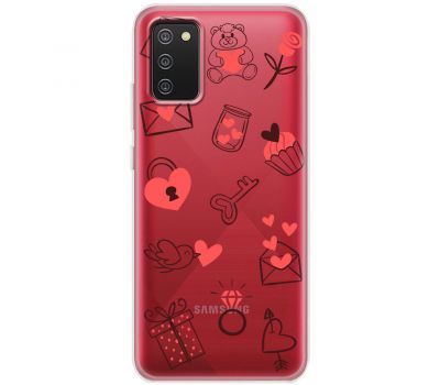 Чохол для Samsung A02s (A025) MixCase день закоханих кохання всюди