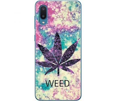 Чохол для Samsung Galaxy A02 (A022) MixCase трава листя weed