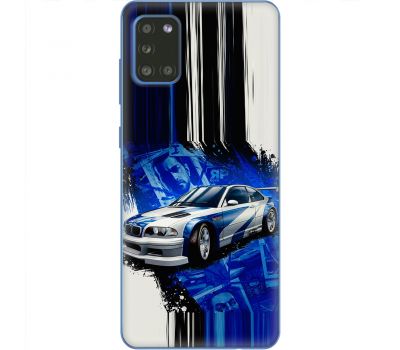 Чохол для Samsung Galaxy A31 (A315) MixCase авто бмв на синьому