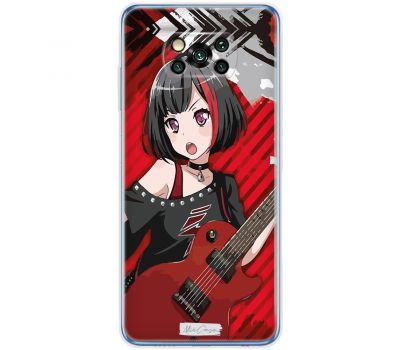 Чохол з аніме для Xiaomi Poco X3 / X3 Pro Mixcase дівчинка з гітарою