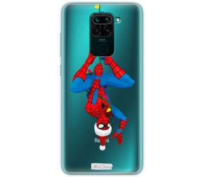 Чохол для Xiaomi Redmi Note 9 MixCase новий рік людина павук