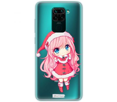 Чохол для Xiaomi Redmi Note 9 MixCase новий рік маленька снігурочка