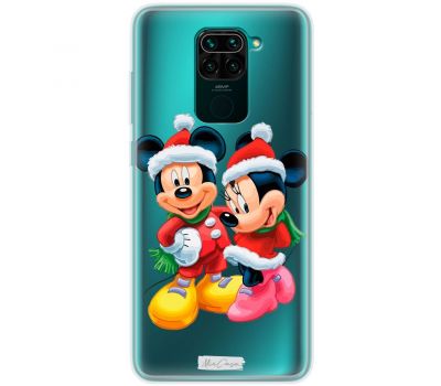 Чохол для Xiaomi Redmi Note 9 MixCase новий рік міккі та маус