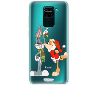 Чохол для Xiaomi Redmi Note 9 MixCase новий рік зайці