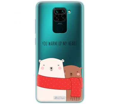 Чохол для Xiaomi Redmi Note 9 MixCase новий рік ведмеді