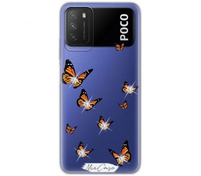 Чохол для Xiaomi Poco M3 Mixcase стрази дизайн 3