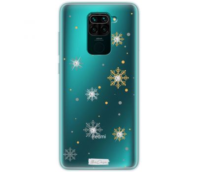 Чохол для Xiaomi Redmi Note 9 MixCase зі стразами сніжинки