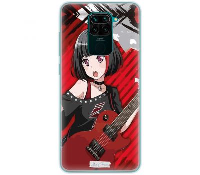 Чохол з аніме для Xiaomi Redmi Note 9 Mixcase дівчинка з гітарою