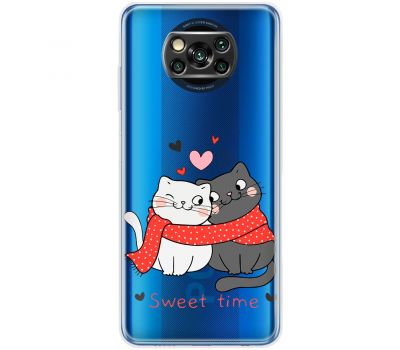 Чохол для Xiaomi Poco X3 / X3 Pro MixCase день закоханих закохані коти