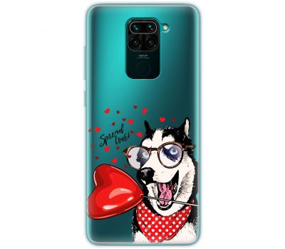 Чохол для Xiaomi Redmi Note 9 MixCase день закоханих закоханий собака