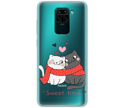 Чохол для Xiaomi Redmi Note 9 MixCase день закоханих закохані коти