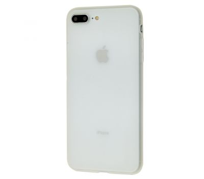 Чохол SMTT для iPhone 7 Plus/8 Plus матовий білий прозорий