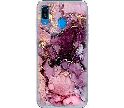 Чохол для Samsung Galaxy A20/30 MixCase мармур рожевий