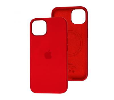 Чохол для iPhone 13 MagSafe Silicone Splash screen red