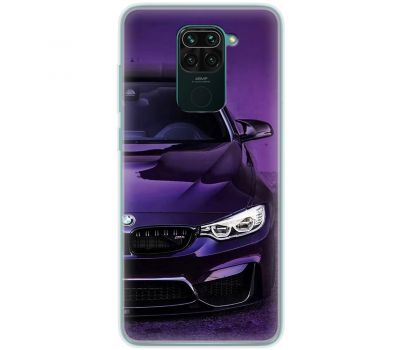 Чохол для Xiaomi Redmi Note 9 MixCase авто бмв фіолетовий