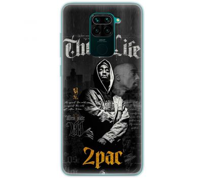 Чохол для Xiaomi Redmi Note 9 MixCase музика 2 pac