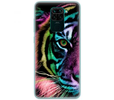 Чохол для Xiaomi Redmi Note 9 MixCase звірі кольоровий тигр