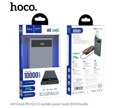 Зовнішній акумулятор PowerBank Hoco J49 Jewel PD+QC3.0 10000 mAh 2817838