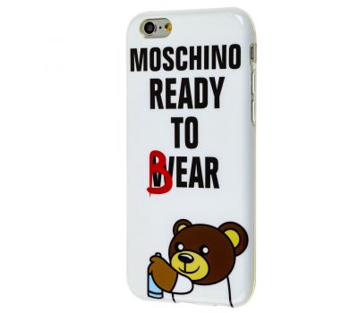 Чохол Moschino Ready для iPhone 6 білий To Bear