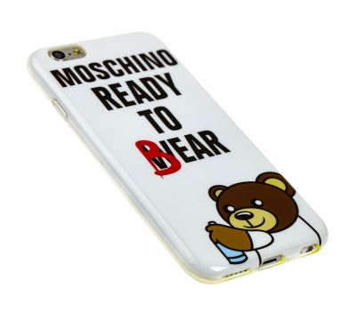 Чохол Moschino Ready для iPhone 6 білий To Bear 2819642