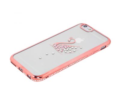 Чохол Kingxbar Diamond для iPhone 6 лебідь зі стразами рожевий 2819152