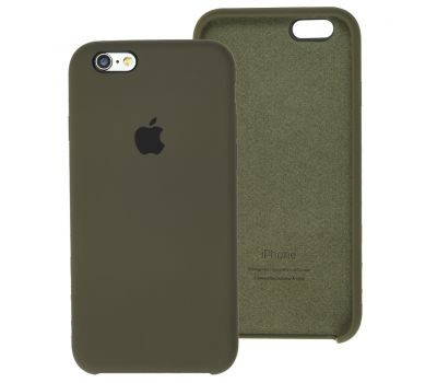 Чохол Silicone для iPhone 6 / 6s case dark olive