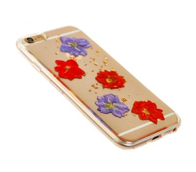 Чохол Nature Flowers для iPhone 6 червоно-фіолетові квіти 2820676