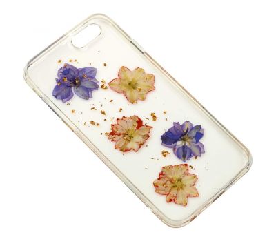 Чохол Nature Flowers для iPhone 6 червоно-фіолетові квіти 2820677
