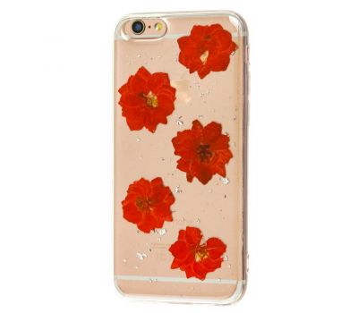 Чохол Nature Flowers для iPhone 6 червоні квіти