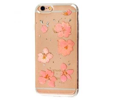 Чохол Nature Flowers для iPhone 6 рожеві квіти