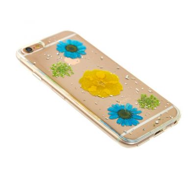 Чохол Nature Flowers для iPhone 6 блакитна ромашка 2820694
