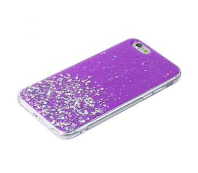 Чохол для iPhone 6 / 6s блискітки + popsocket "світло фіолетовий" 2820917