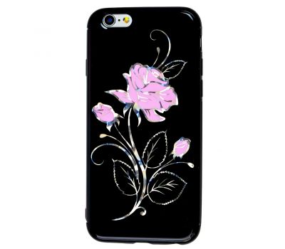 Чохол Glossy Rose для iPhone 6 рожева троянда