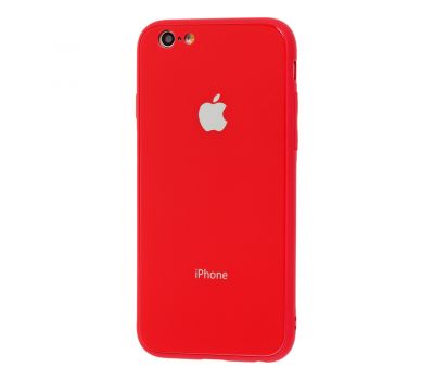Чохол New glass для iPhone 6/6s червоний