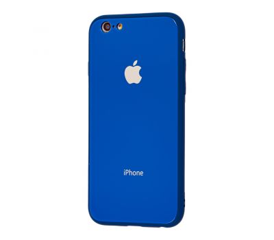 Чохол New glass для iPhone 6/6s синій