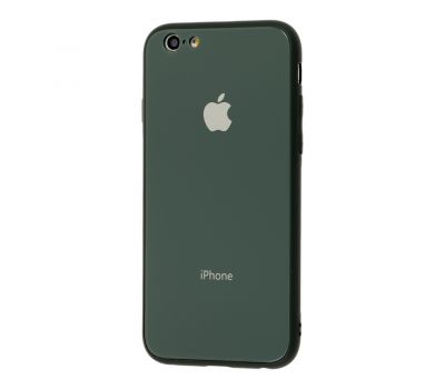 Чохол New glass для iPhone 6 / 6s зелений ліс