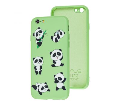 Чохол для iPhone 6/6s Wave Fancy funny panda/mint gum