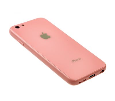 Чохол New glass для iPhone 6/6s рожевий 2821303