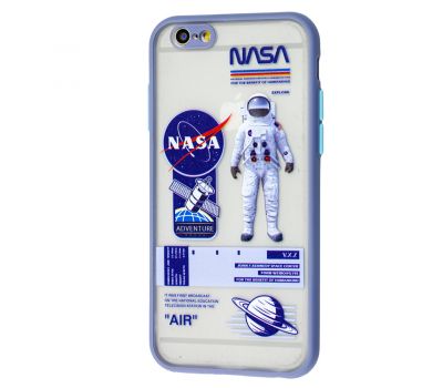 Чохол для iPhone 6/6s Picture shadow matte космонавт сіро-фіолетовий