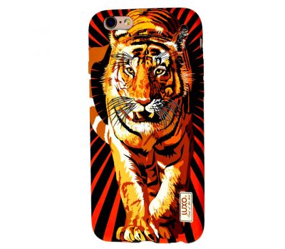 Чохол для iPhone 6 Luxo Face neon тигр на червоному