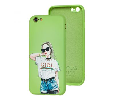 Чохол для iPhone 6 / 6s Wave Fancy stranger girl / mint gum