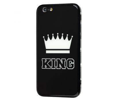 Чохол для iPhone 6 HQ glass "король" чорний