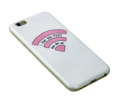 Чохол Wi-Fi для iPhone 6 білий з рожевим 2822516