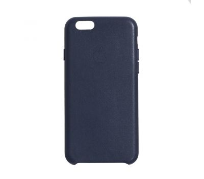 Чохол для iPhone 6 Silicone case Leather темно синій