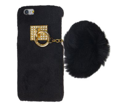 Чохол для iPhone 6 Fluffy Pompon чорний